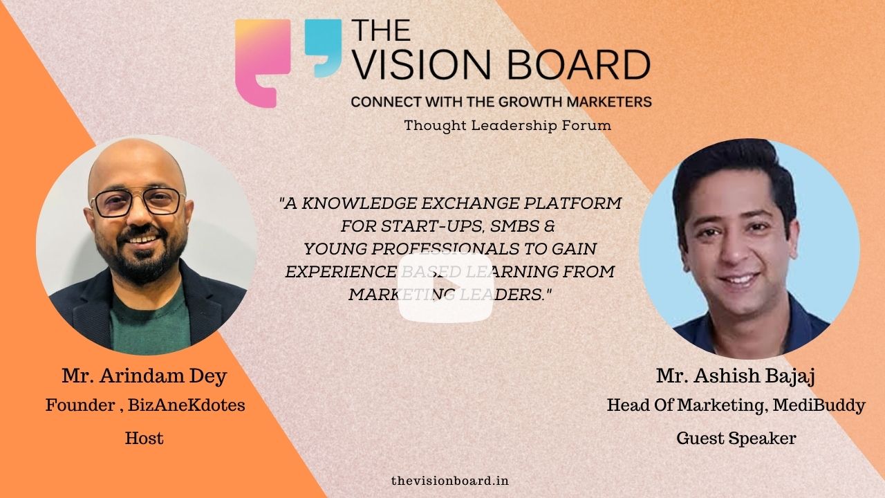 The Vision Board Interview | Mr. Ashish Bajaj | Head Of Marketing | MediBuddy
